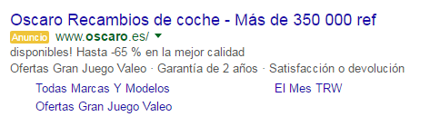 descuentos oscaro